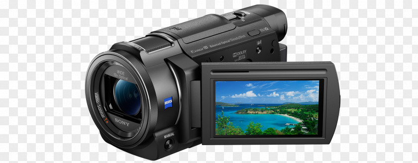 Sony Handycam FDR-AX33 4K Resolution Video Cameras FDR-AX53 PNG