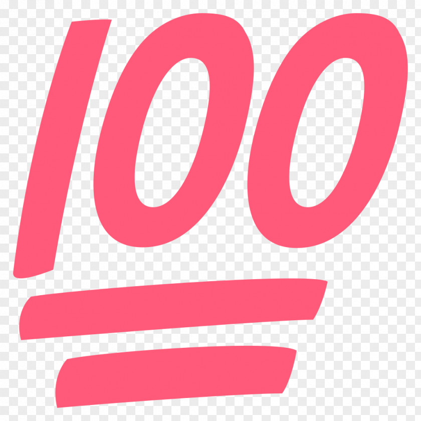 100% Emojipedia Meaning Symbol Sticker PNG