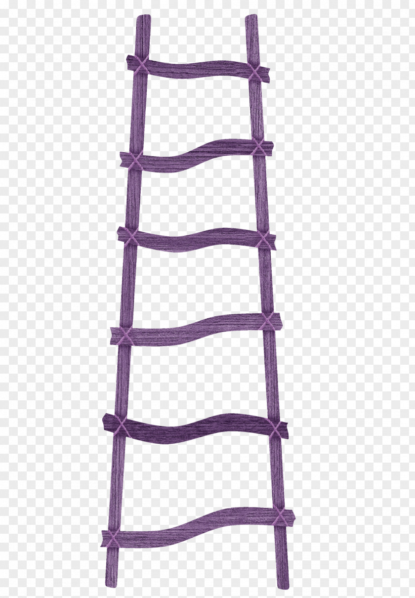 Beautiful Purple Wooden Ladder Wood Stairs Shelf PNG