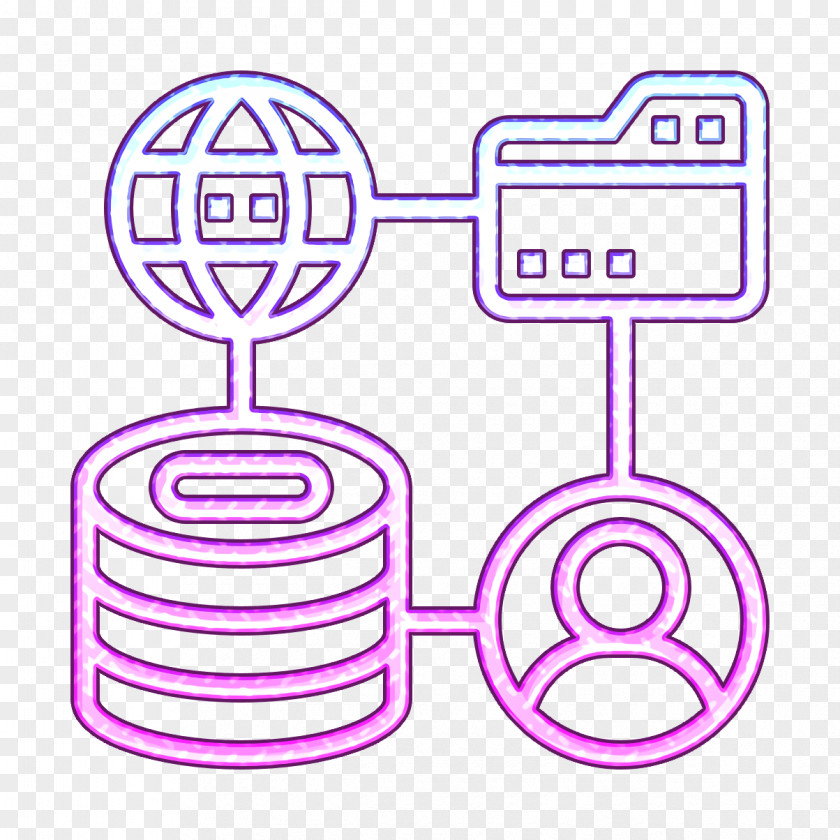 Big Data Icon Complexity Framework PNG