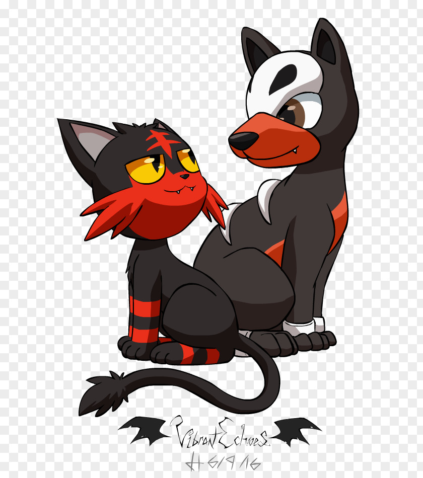 Kawaii Black Cat Furry Pokémon Sun And Moon Houndour Clip Art PNG