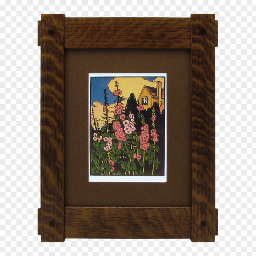 Solid Wood Frame Mission Style Furniture Arts And Crafts Movement Picture Frames Craftsman PNG