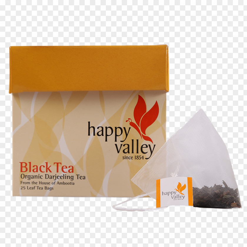 Darjeeling Tea Happy Valley Estate Black Bag PNG