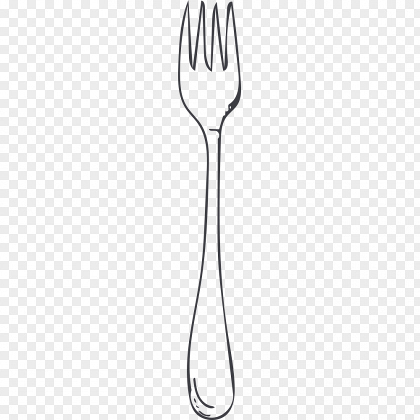 Hand-painted Fork Euclidean Vector PNG