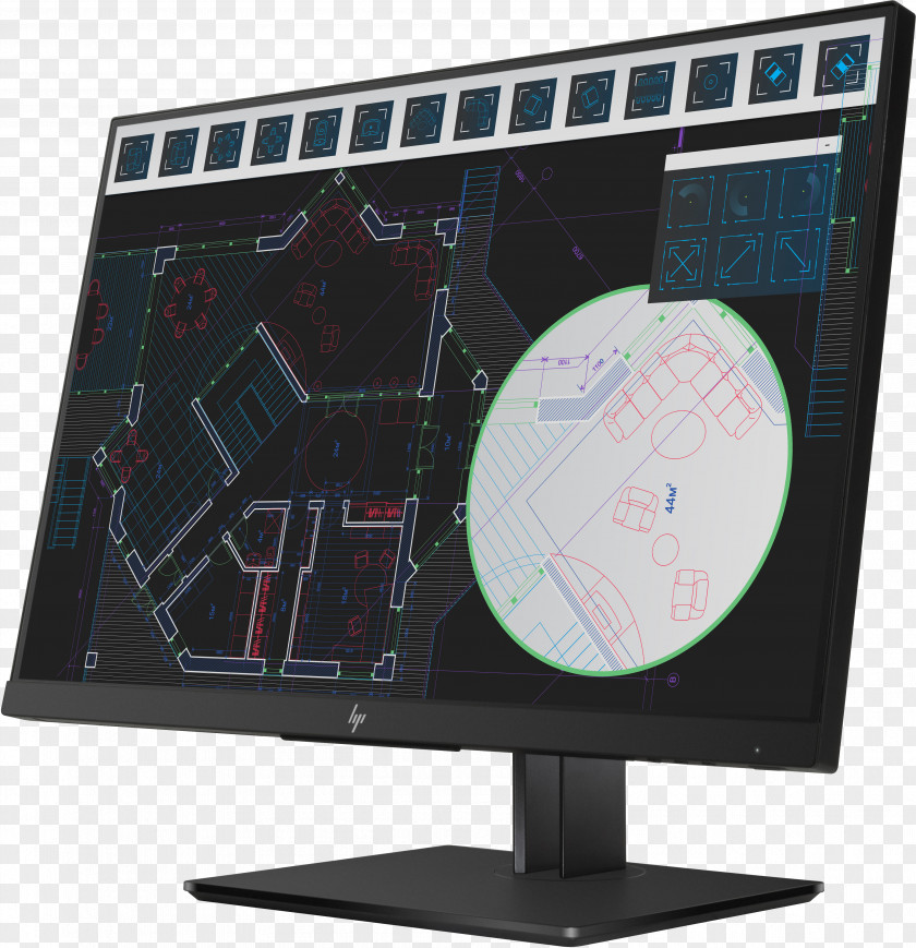 Hewlett-packard Hewlett-Packard HP Z24i G2 Computer Monitors IPS Panel Z Display Z-i PNG