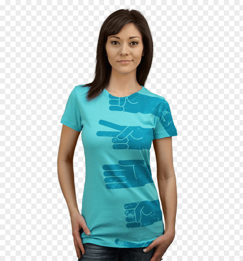 T Shirt Printing Design T-shirt Sleeve Blue By Humans Blouse PNG