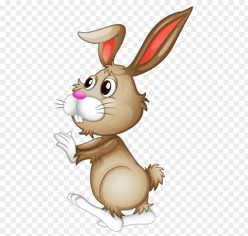 Cute Little Bunny Easter Egg Clip Art PNG
