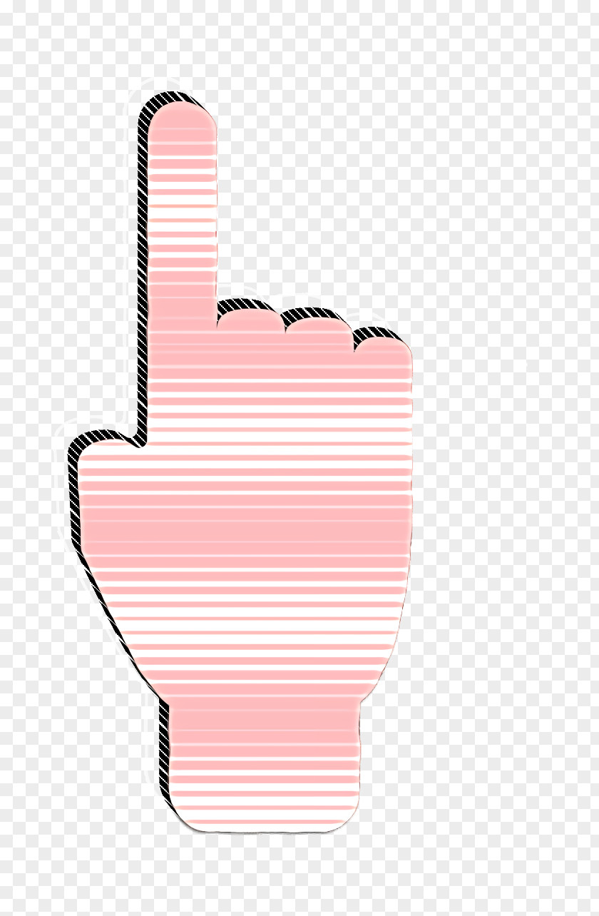 Hands Icon Finger Forefinger Pointing Up Extended Of Hand Filled Silhouette PNG