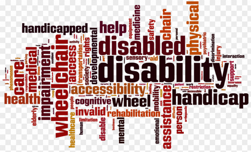 Word Disability Text Stock Illustration Vector Graphics PNG