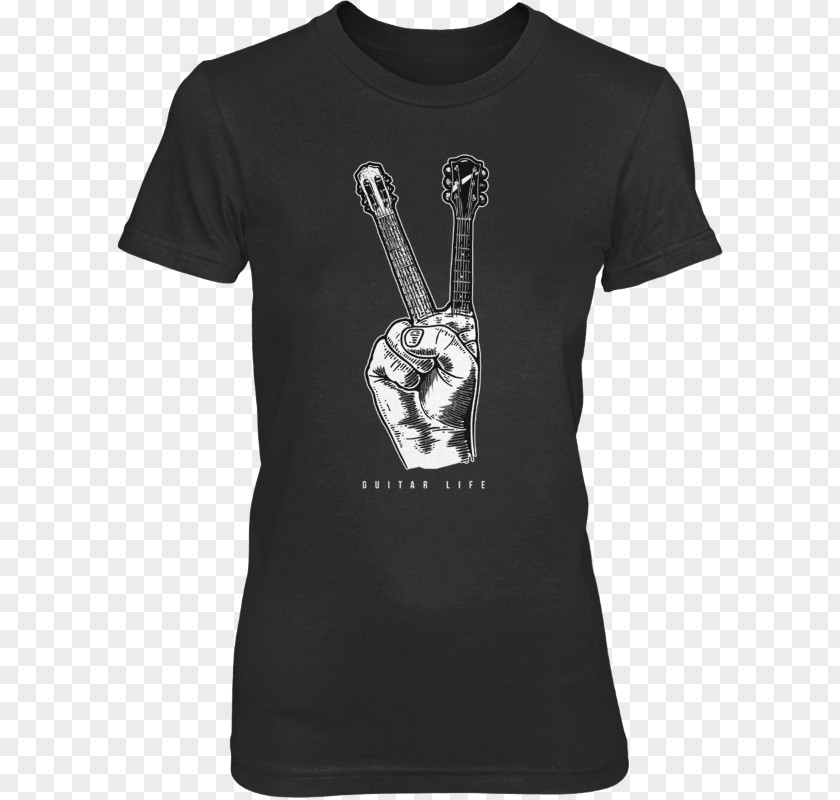 Black T-shirt Design Long-sleeved Majestic Athletic PNG
