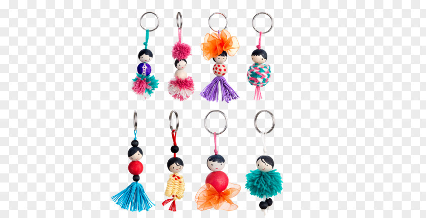 Keychain Is Made Of Which Element Earring Key Chains Bead Craft Recipe PNG