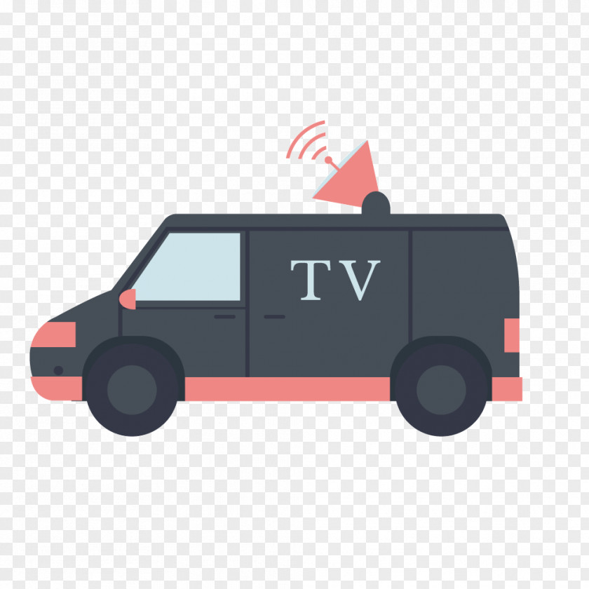 Vector Television Broadcast Vehicles Car PNG