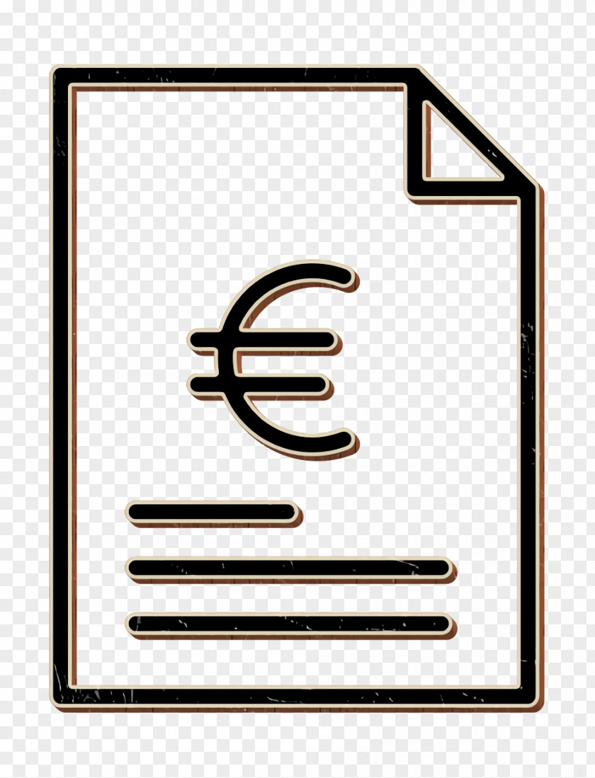 Euro Icon Invoice Marketing PNG