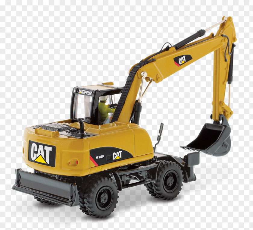 Excavator Caterpillar Inc. Komatsu Limited Bucket-wheel Die-cast Toy PNG