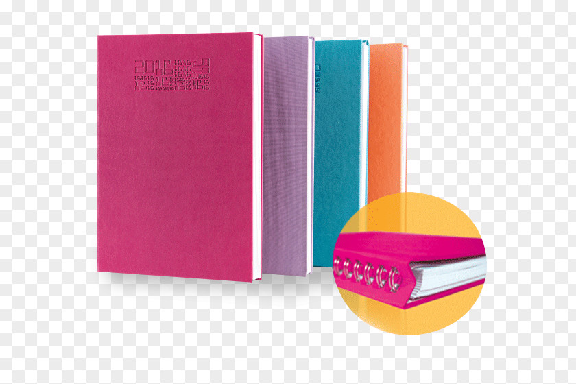 Notebook Diary Wire Binding Levent Ofset Magenta PNG