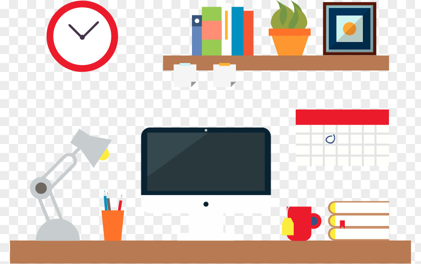 Table Vector Graphics Desk Office Flat Design PNG