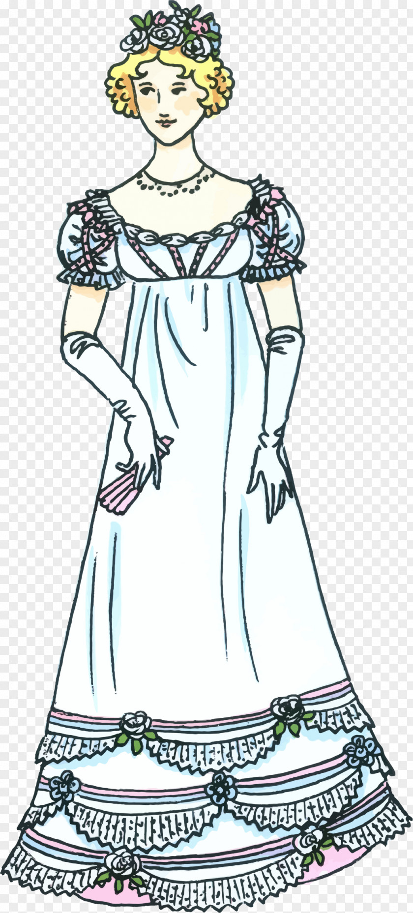 Ladies Dress Art PNG