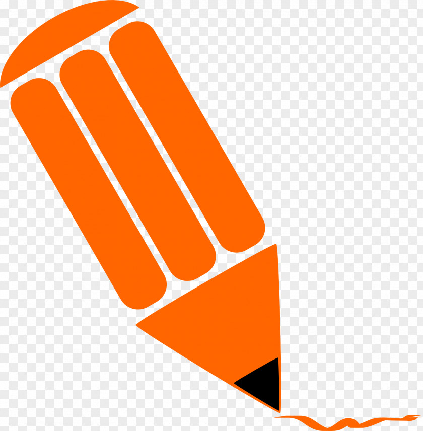 Orange Pencil Clip Art PNG