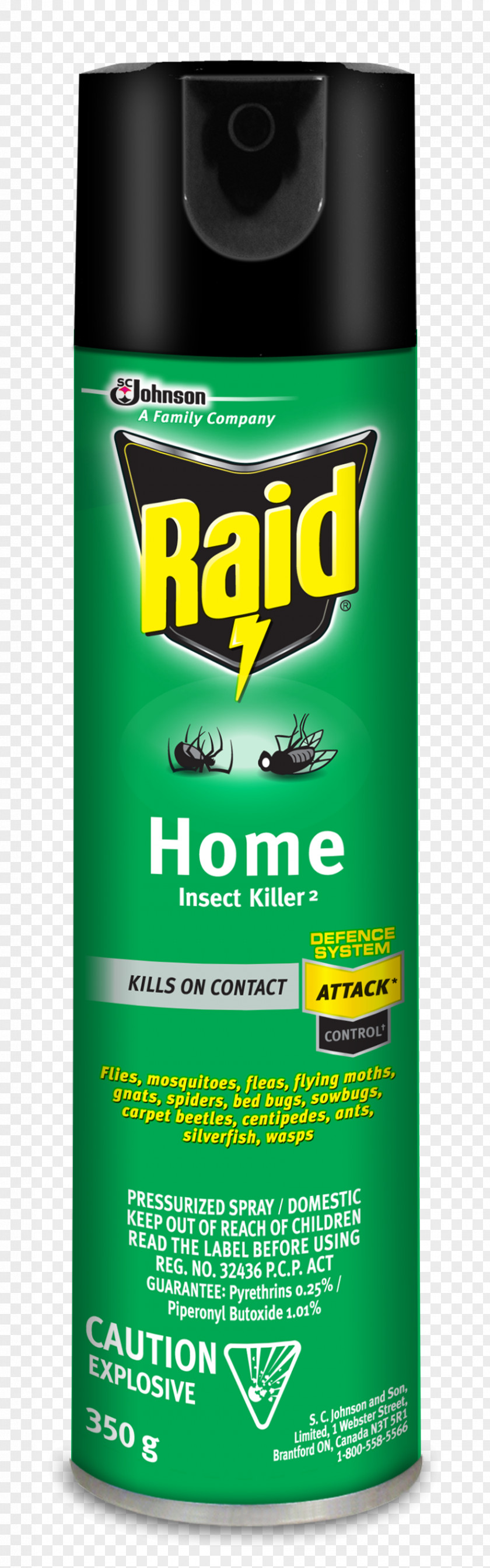 Bug Spray Insecticide Raid Lubricant Pest Control PNG