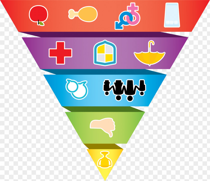 Color Health Pyramid Healthy Eating Line PNG