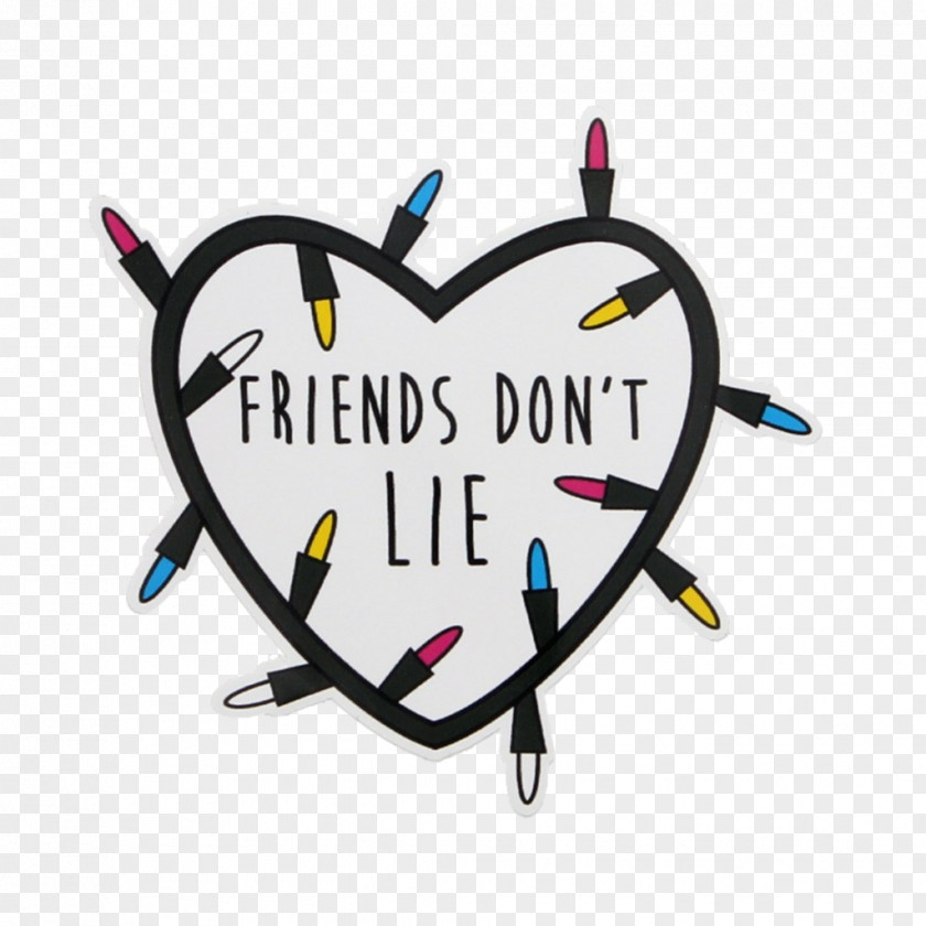 Friends Of The Animal Center Foundation 'Friends Don't Lie' Sticker Eleven Wallpaper PNG