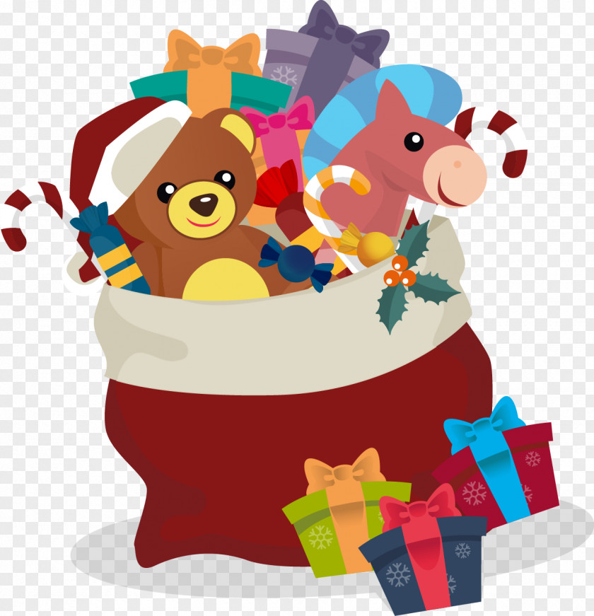 Toy Santa Claus Christmas Gift PNG