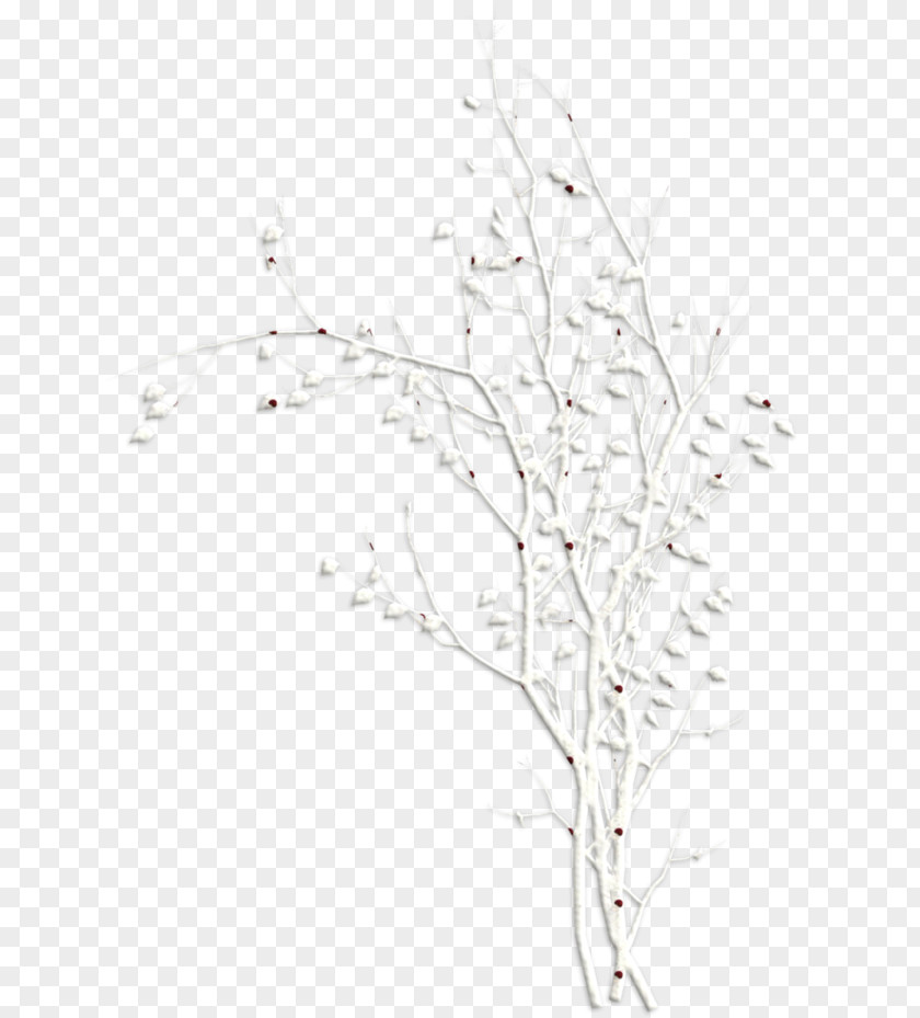 Winter Tree Material Line Black And White Angle Point PNG