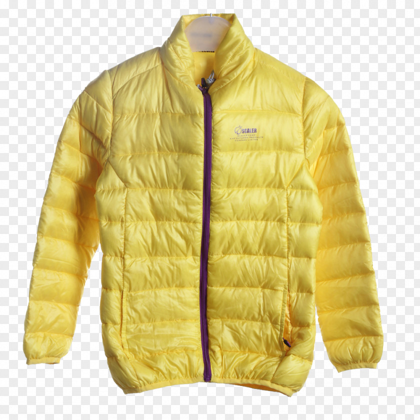 A Light Yellow Feather Clothing Jacket Outerwear PNG