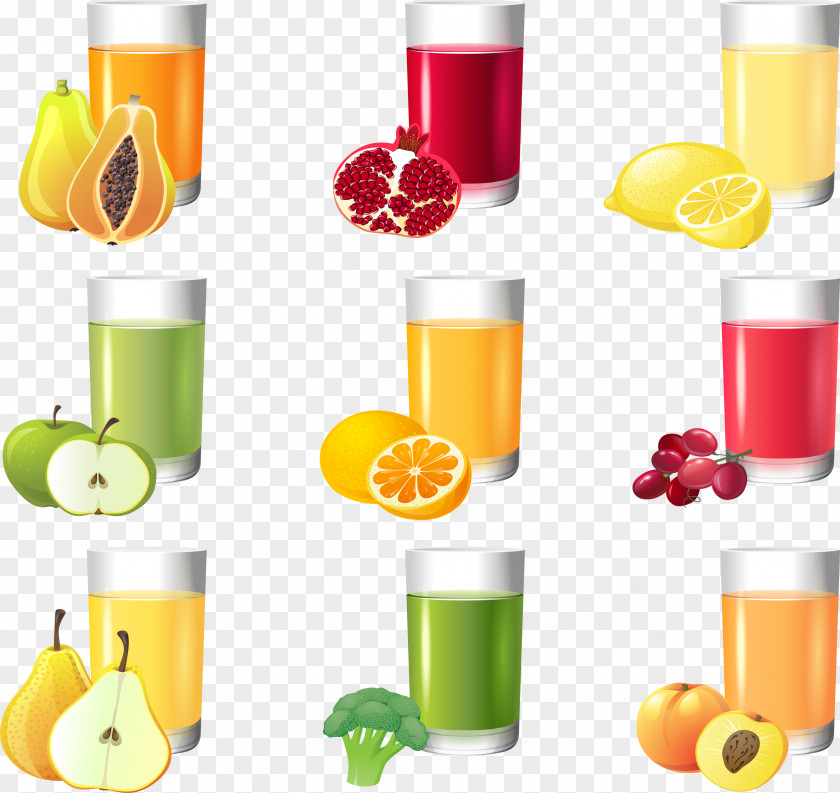 Berries Orange Juice Apple Drink PNG