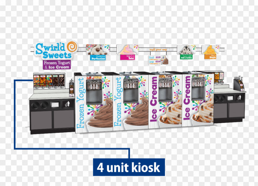 Technology Frozen Yogurt Machine Soft Serve Kiosk PNG
