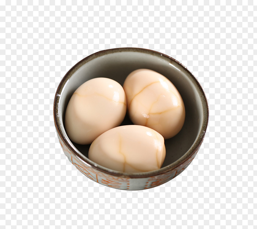 Flower Bowl Of Boiled Eggs Stripped Shell Tea Egg Soy Breakfast PNG