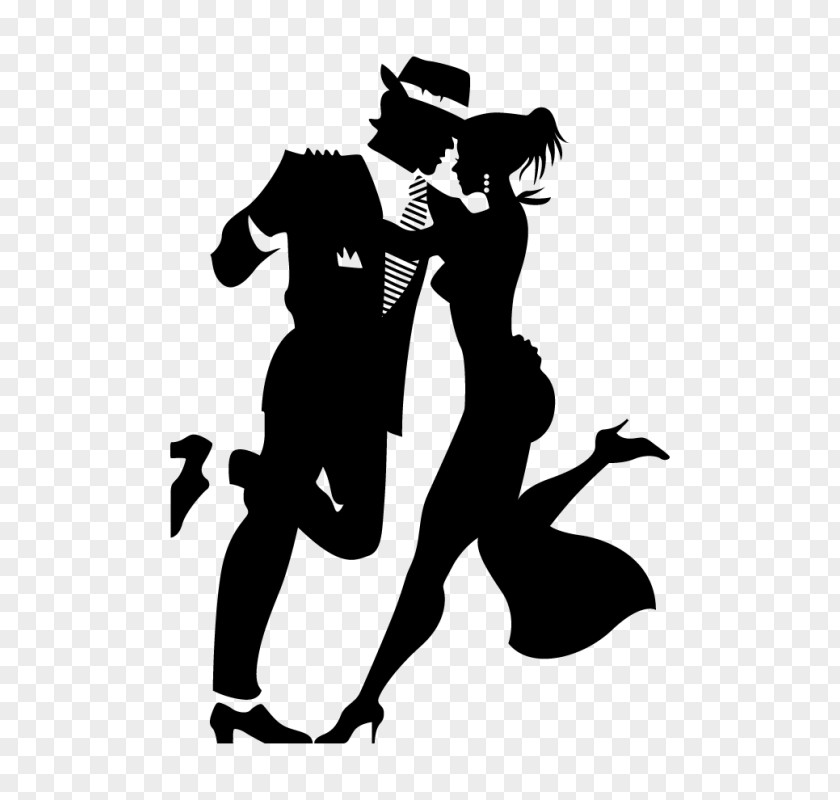 Silhouette Partner Dance Charleston PNG