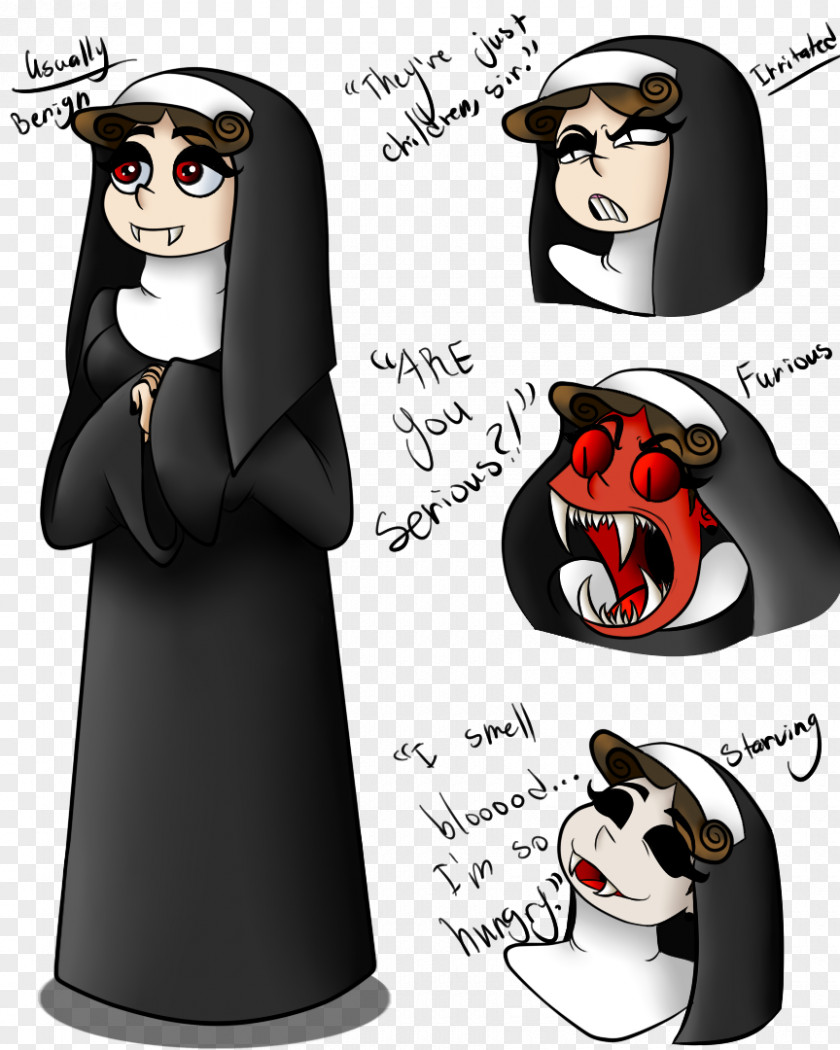 Vampire Nun Drawing PNG