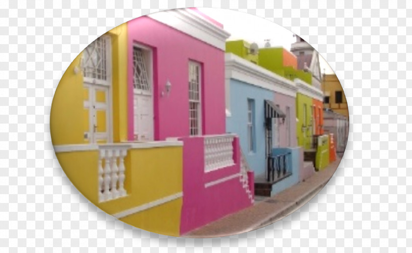 Zinc Bo-Kaap House Facade Painting PNG