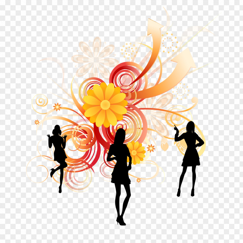 Abstract Pattern Humanoid Silhouette Clip Art PNG