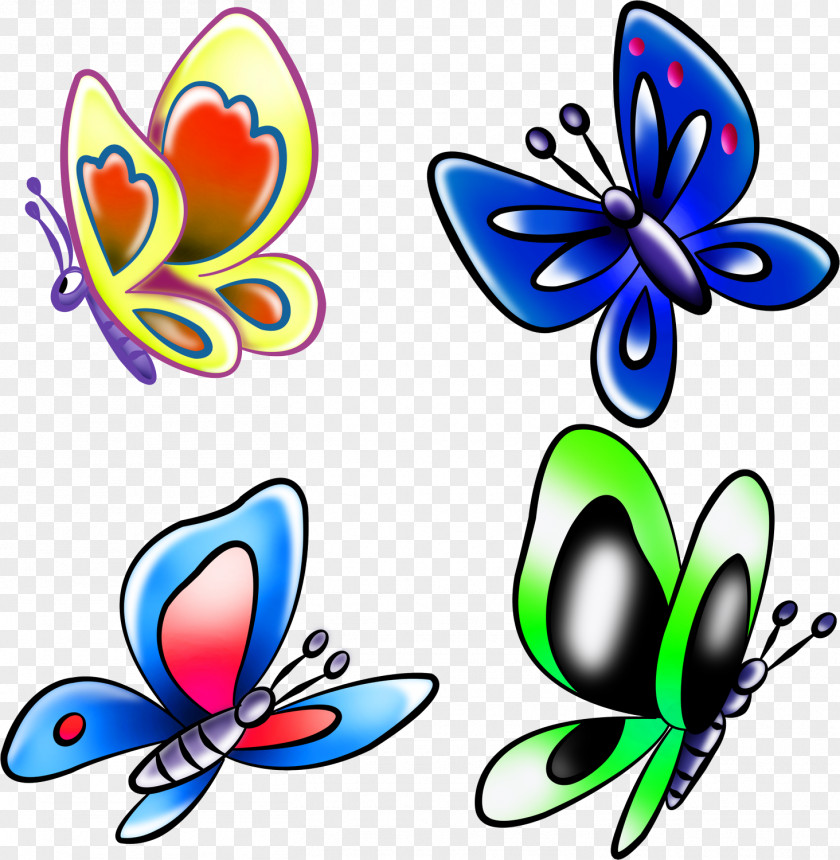 Butterfly Animation Tongue-twister Clip Art PNG