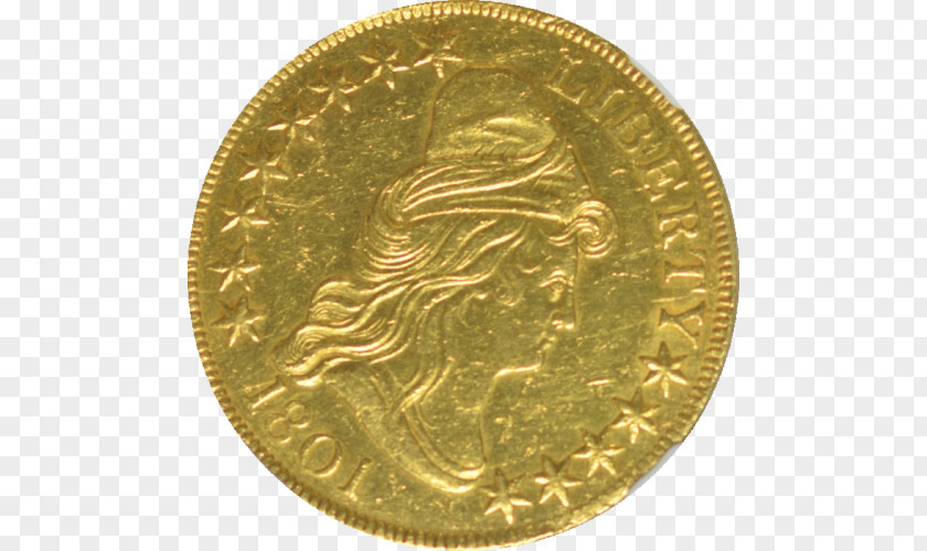 Coin Gold Medal Bronze 01504 PNG