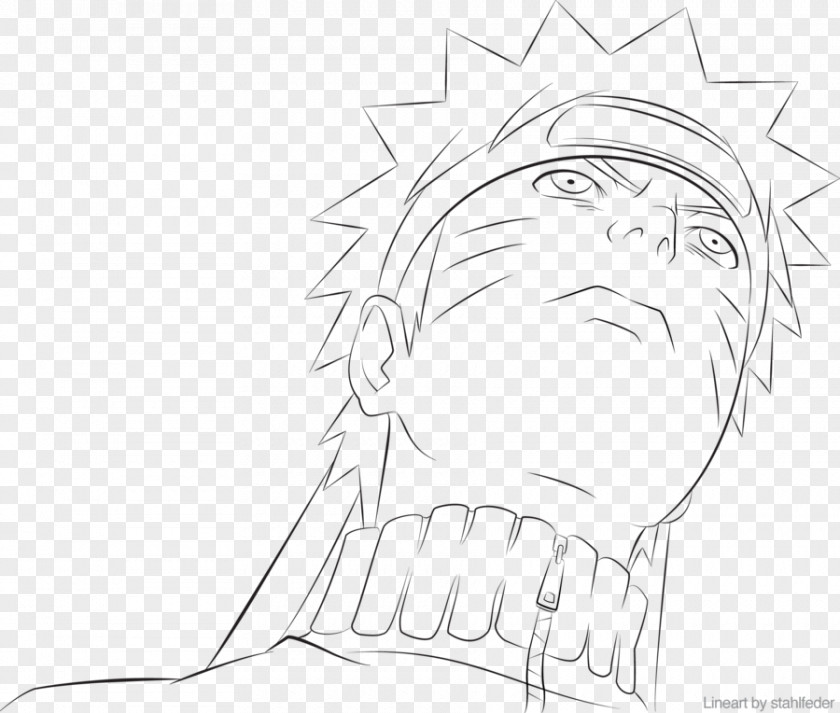 Lineart Naruto Line Art Mouth Ear Sketch PNG