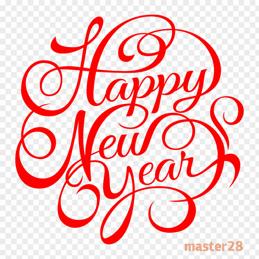 Seasons Greetings Vector English Font New Year's Day Holiday PNG