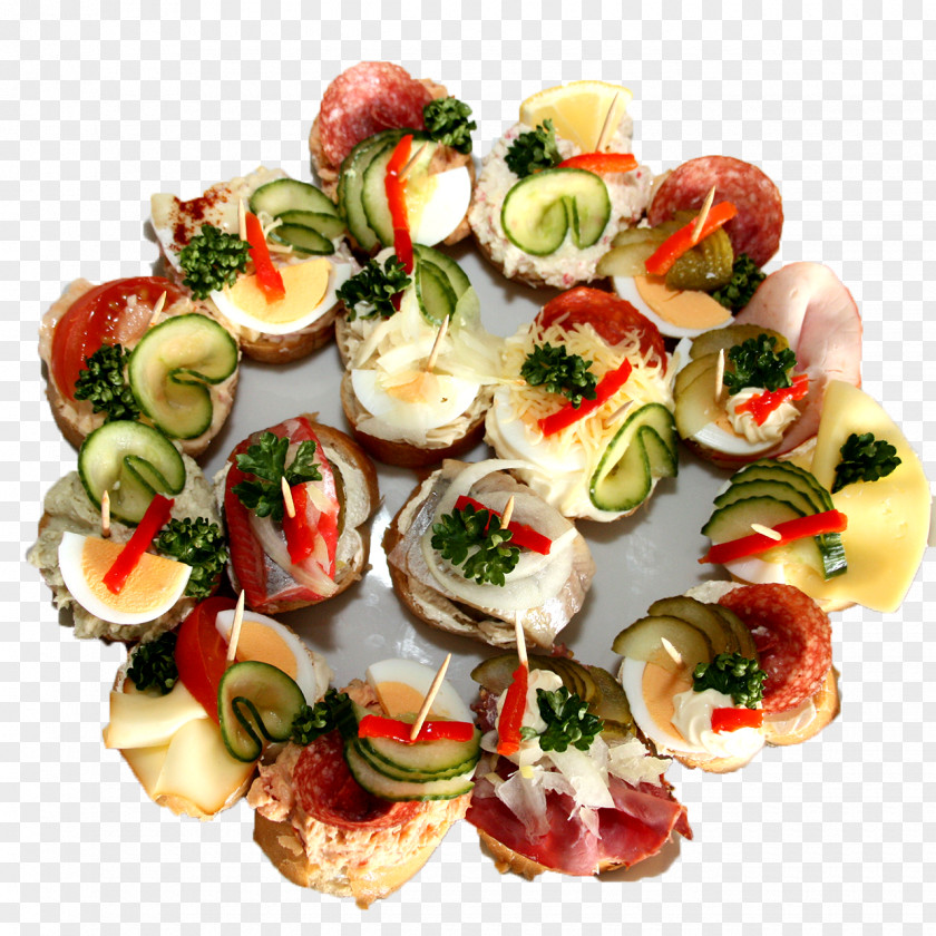 Vegetable Hors D'oeuvre Canapé Pincho Vegetarian Cuisine Platter PNG