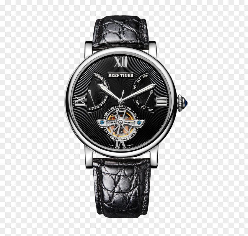 Watch Tourbillon Automatic Strap Power Reserve Indicator PNG