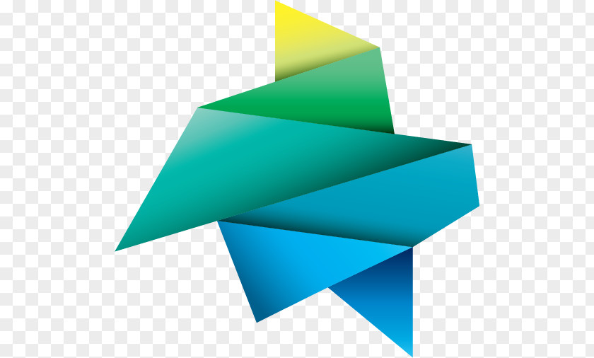 Bird Logo Vector. Paper Origami Clip Art PNG