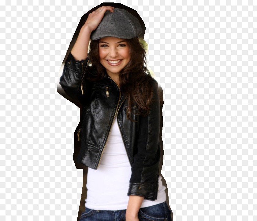 Danielle Campbell Davina Claire The Originals Jessica Olson Leather Jacket PNG