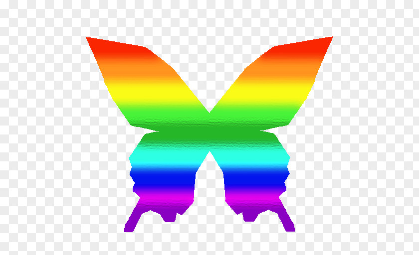 Rainbow Butterfly Cross-stitch Embroidery Clip Art PNG