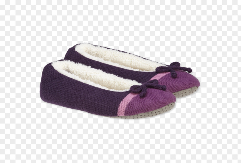 Ballet Slippers Slipper Slip-on Shoe Suede Purple PNG