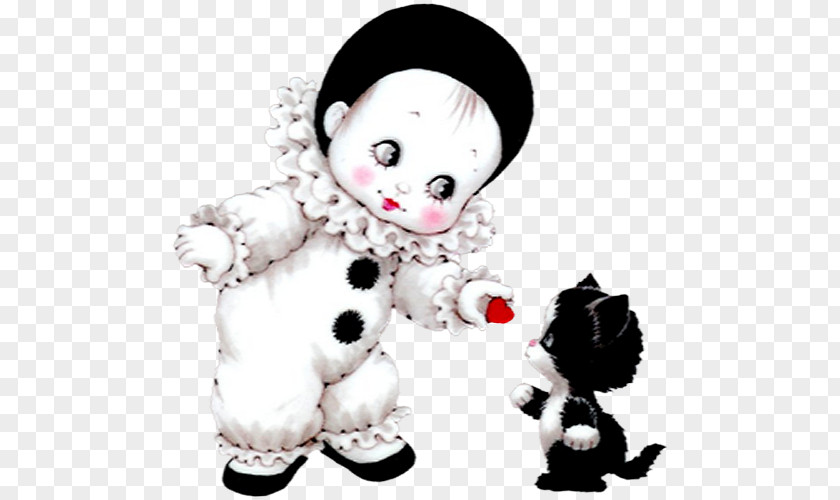 Cute Mime With Kitten PNG Picture Love Romance Valentine's Day PNG