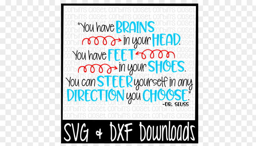 Dr Seuss Clip Art Brain Poster PNG
