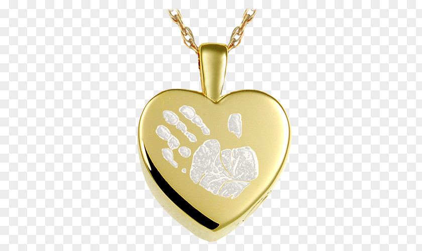 Handprint Heart Locket Petite Size Charms & Pendants Necklace Bracelet PNG