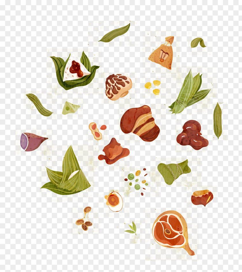 Alone Graphic Food Zongzi Vegetable Cartoon PNG