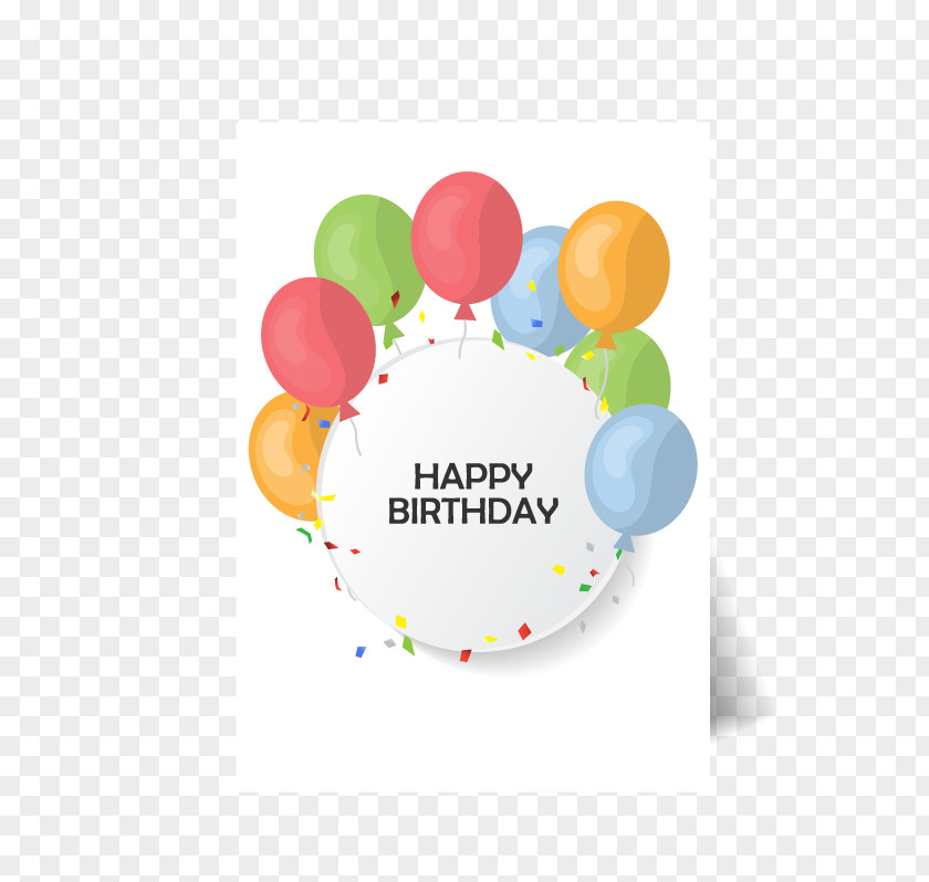 Birthday Cards Balloon Cake Clip Art PNG